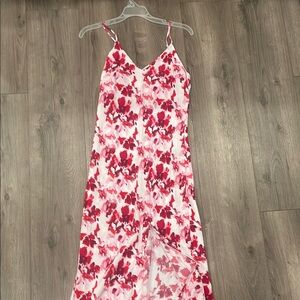 Floral Maxi Dress with Spaghetti Straps